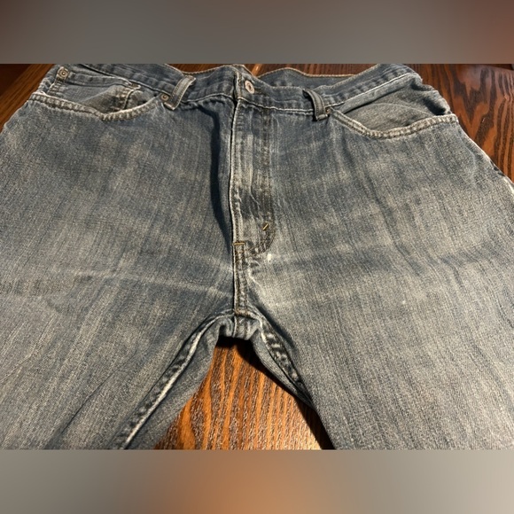 Levis 505 Mens Jeans Size 36 Mid Rise Regular Fit Straight Leg Denim Inseam 32" - Picture 11 of 13